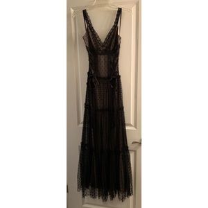 Jessica McClintock (for Gunne Sax) Lace Maxi Dress